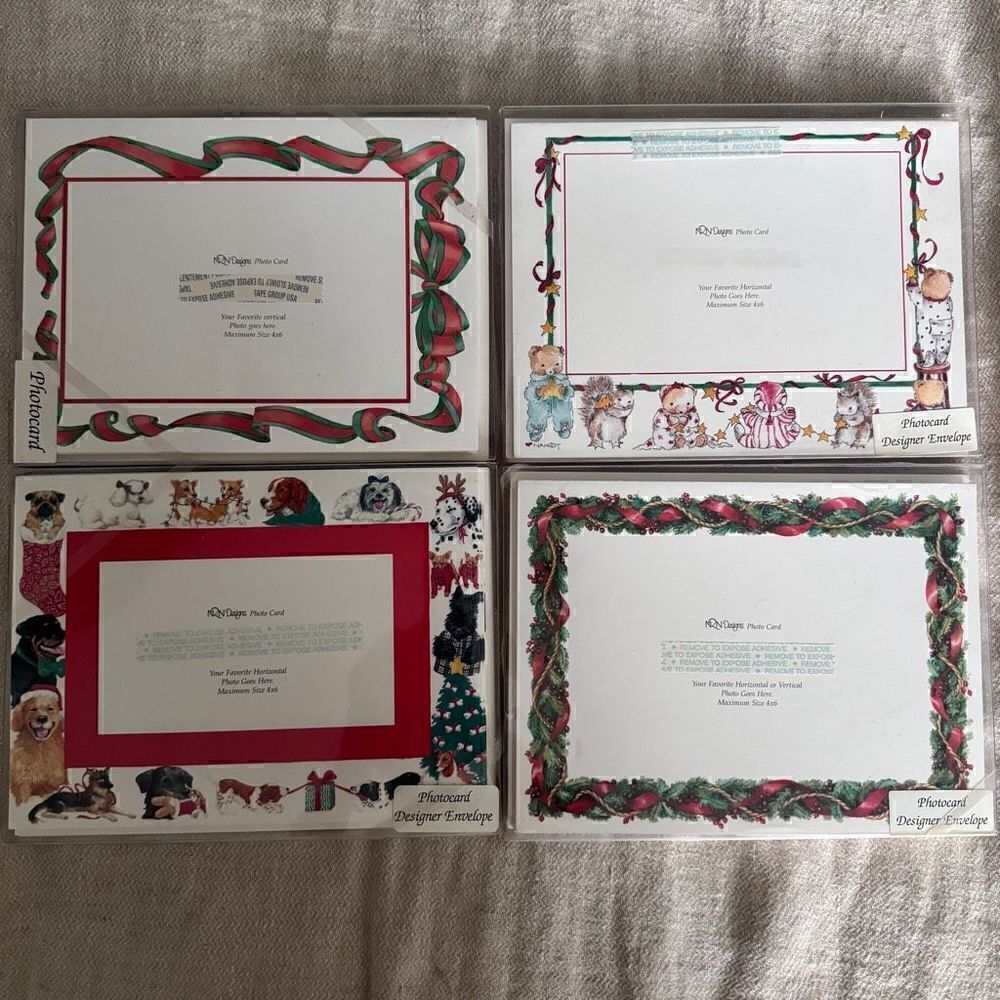 Christmas Photo-card Designer Envelope 10 pcs Lot of 4
